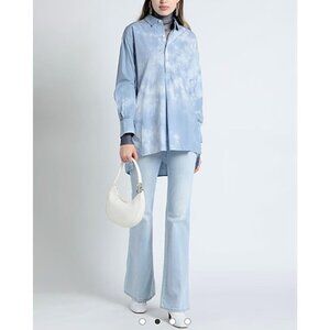 Manila Grace Jeans Womens 27 Flare High Rise Stretch Denim Pants Made in Italy